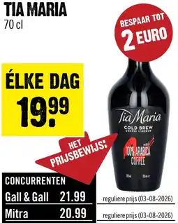 Dirck 3 Tia Maria Koffielikeur 70 cl aanbieding