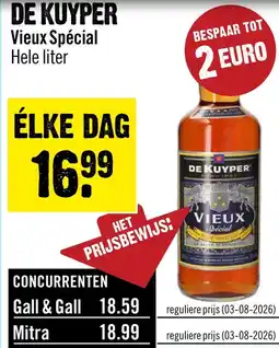 Dirck 3 De Kuyper Vieux 100 cl aanbieding