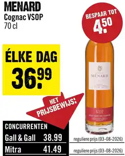Dirck 3 Menard V.S.O.P. Cognac 70 cl aanbieding