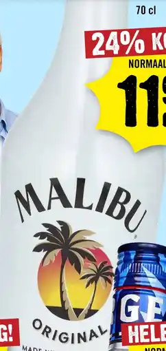 Dirck 3 Malibu Cocos Rum 70 cl aanbieding