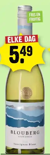Dirck 3 Blouberg Sauvignon Blanc 75 cl aanbieding