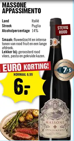 Dirck 3 Massone Appassimento 75 cl aanbieding