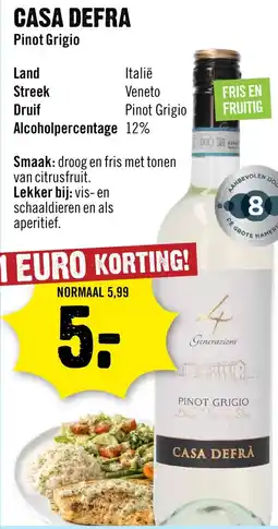Dirck 3 Casa Defra Pinot Grigio 75 cl aanbieding