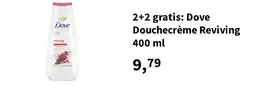 Plein.nl 2+2 gratis: Dove Douchecrème Reviving 400 ml aanbieding