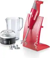 Bol.com Bamix Staafmixer Set SwissLine - 200 W - Rood aanbieding