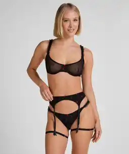 Hunkemoller Hunkemöller Jarretel Chelsey Zwart aanbieding