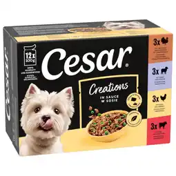 Zooplus Cesar Selectie Vlees en Groenten in Saus - 12 x 100 g aanbieding