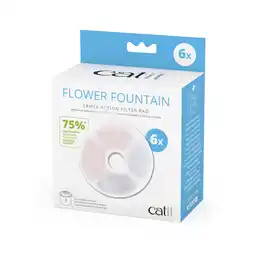Zooplus 6 stuks Triple Action Filterset Frameloos voor Catit 2.0 Flower Fountain Drinkfontein aanbieding