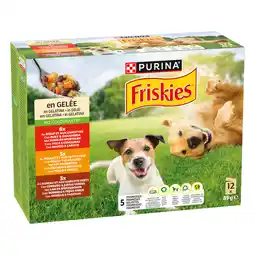 Zooplus 12x85 Friskies Adult in gelei met rundvlees, kip Lam nat hondenvoer aanbieding