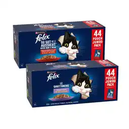 Zooplus 88x85g Vis- & Vlees selectie Felix Elke Dag Feest Kattenvoer aanbieding