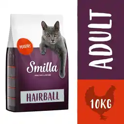 Zooplus 10kg Smilla Hairball met Gevogelte Katten Droogvoer aanbieding