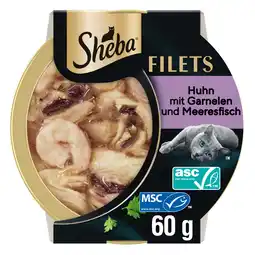 Zooplus Sheba Fijne Filets 16 x 60 g Kattenvoer - Kip met garnalen aanbieding