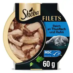 Zooplus 16x60g Kip/Tonijn Fijne Filets Sheba Kattenvoer aanbieding