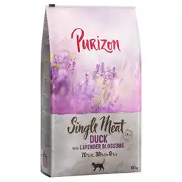 Zooplus 6,5kg Single Meat Eend met Lavendelbloesem Purizon Kattenvoer aanbieding