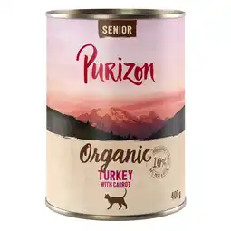 Zooplus Purizon Organic 6 x 400 g - NIEUW Senior Kalkoen met Wortel aanbieding