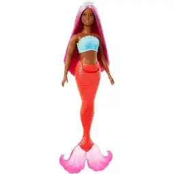 Bol.com Barbie Zeemeermin - Met magenta haar - 32 cm - Barbiepop aanbieding