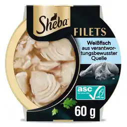 Zooplus 16x60g Witvis Fijne Filets Sheba Kattenvoer aanbieding