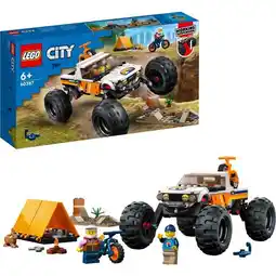Bol.com LEGO City 4x4 Terreinwagen avonturen Kampeerset met Speelgoed Fietsen - 60387 aanbieding