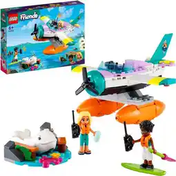 Bol.com LEGO Friends Reddingsvliegtuig op zee Vliegtuig Speelgoed en Dieren Figuren Set - 41752 aanbieding