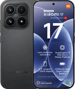 Coolblue Xiaomi 17 256GB Zwart 5G aanbieding