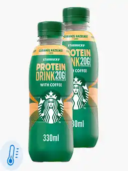 Flink Starbucks Protein drink coffee caramel hazelnut 330ml 2x aanbieding