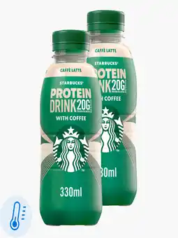 Flink Starbucks Protein drink coffee latte 330ml 2x aanbieding