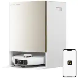 MediaMarkt Dreame Stofzuiger Matrix 10 Pro - Robotstofzuiger Met Dweilfunctie 30000 Pa Wit aanbieding