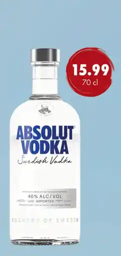 uw topSlijter Absolut Vodka aanbieding