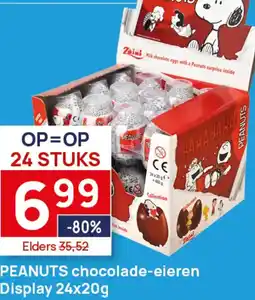 Butlon Peanuts chocolade-eieren Display aanbieding