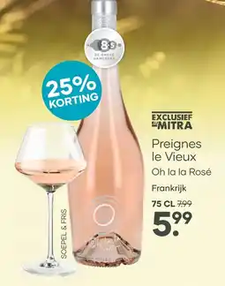 Mitra Preignes le Vieux Oh la la Rosé | 75 CL aanbieding