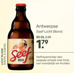 Mitra Antwerpse Seef Licht Blond aanbieding