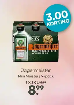 Mitra Jägermeister Mini Meisters 9-pack | 18 CL aanbieding
