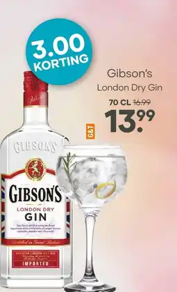 Mitra Gibson's London Dry Gin | 70 CL aanbieding