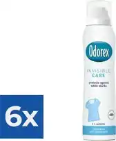 Bol.com Odorex Deospray - Invisible Care 150 ml - Voordeelverpakking 6 stuks aanbieding