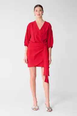 Wehkamp Shoeby korte zomerjurk - rood aanbieding