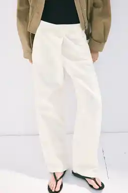 Wehkamp Mango straight leg broek - ecru aanbieding