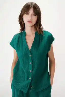 Wehkamp Grace & Mila blouse groen aanbieding