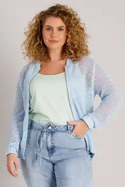 Wehkamp Yest Curve gebreid vest lichtblauw aanbieding