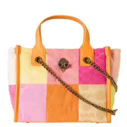Wehkamp Kurt Geiger badstof shopper Hoxton Small oranje/roze aanbieding