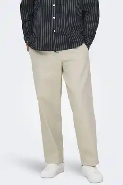 Wehkamp ONLY & SONS ONSTIMES casual broek beige aanbieding