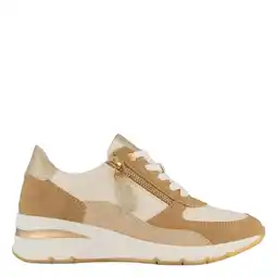 Wehkamp Easy Street sneakers beige/cognac aanbieding