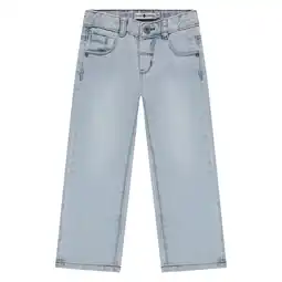Wehkamp Stains&Stories wide leg jeans light blue denim aanbieding