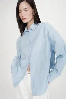 Wehkamp Grace & Mila gestreepte blouse lichtblauw aanbieding