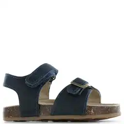 Wehkamp Shoesme leren sandalen donkerblauw aanbieding