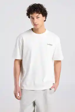 Wehkamp America Today relaxed fit T-shirt met backprint - ecru aanbieding