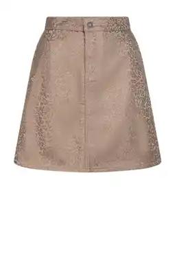 Wehkamp Esqualo imitatieleren korte rok goud aanbieding