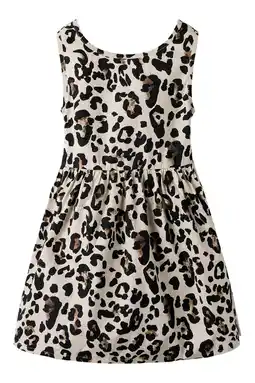 Wehkamp NAME IT KIDS korte jurk met panterprint bruin aanbieding