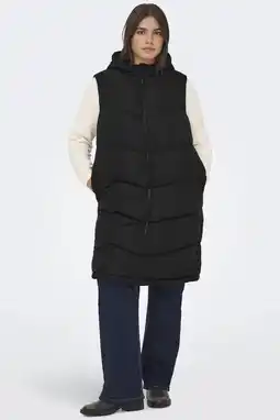 Wehkamp ONLY CARMAKOMA bodywarmer quilted zwart aanbieding