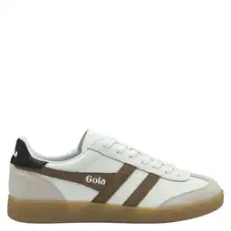 Wehkamp Gola Viper leren sneakers wit/camel aanbieding