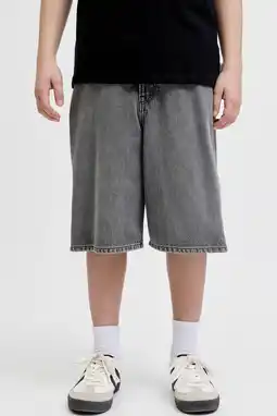Wehkamp JACK & JONES JUNIOR baggy fit denim short - zwart aanbieding